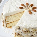 If you're looking for the best homemade white cake, this is it! Almond Cream Cake, 100% from scratch.