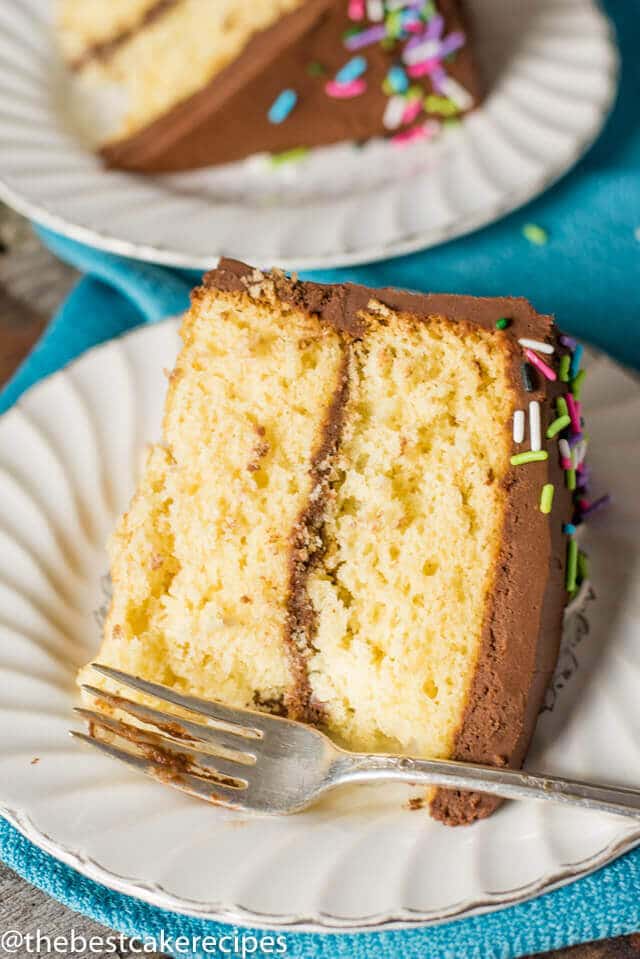 From Scratch Yellow Cake {Homemade Butter Cake Recipe}