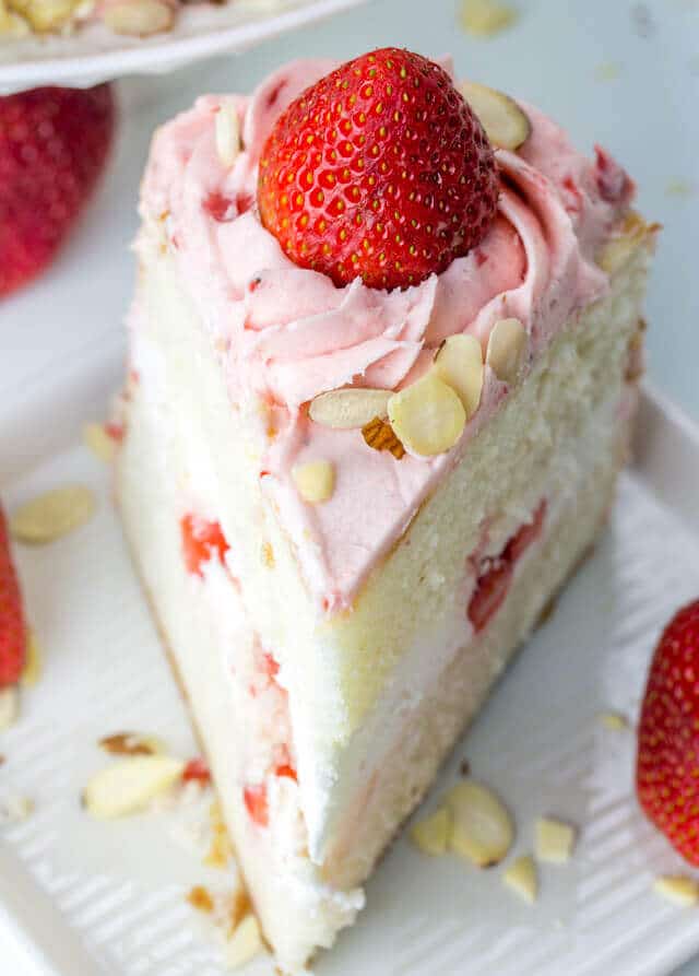 Strawberry Almond Layer Cake