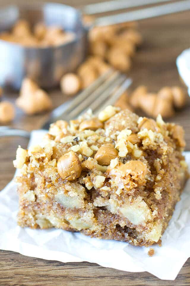 Apple Butterscotch Snack Cake