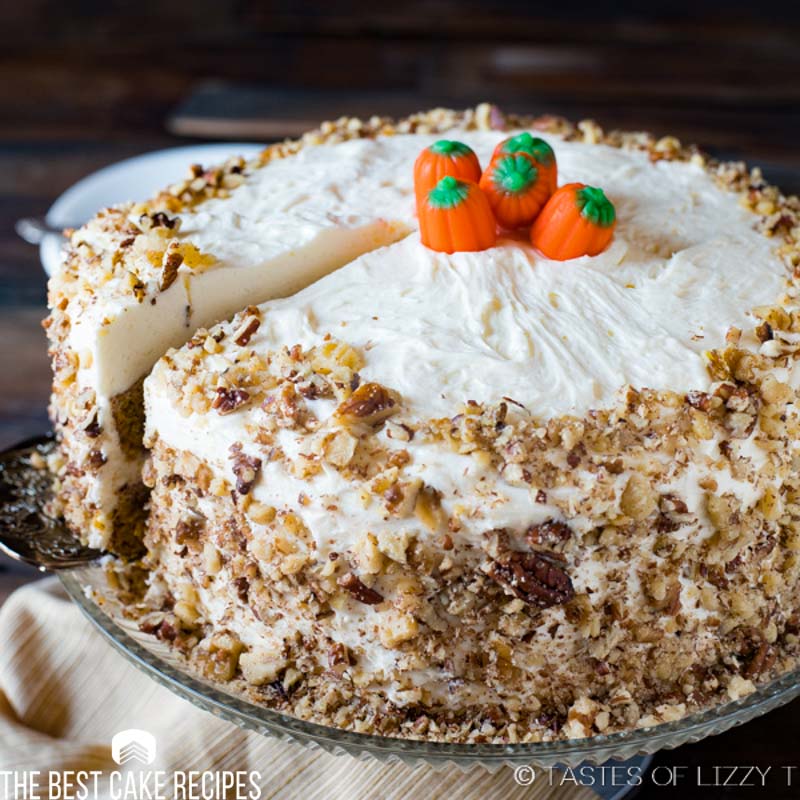 pumpkin cake with cream cheese frosting