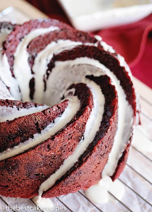 Red Velvet Bundt Cake Easy Semi Homemade Cake Recipe With Glaze