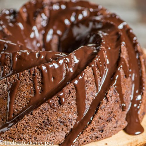 Triple chocolate bundt cake