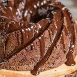 Triple Chocolate Bundt Cake Recipe with Chocolate Ganache Drizzle