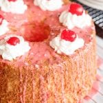 how to make cherry angel food cake