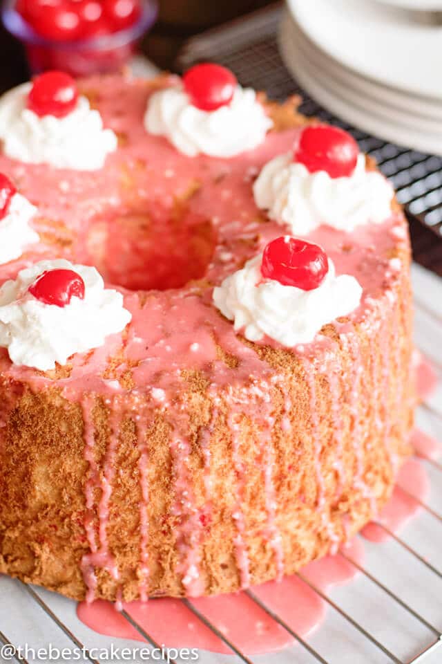 how to make cherry angel food cake