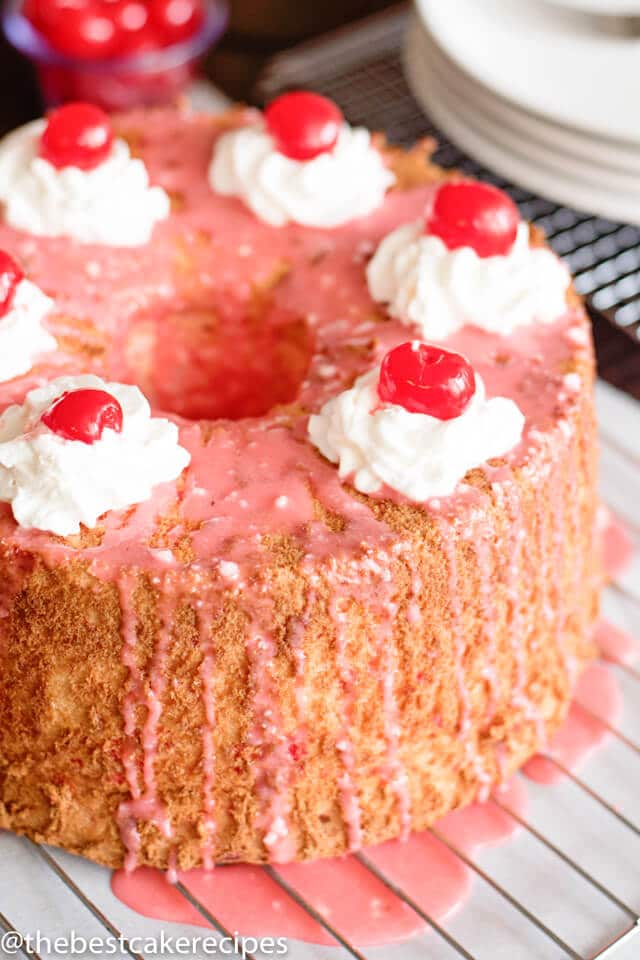 Low-Fat Chocolate Angel Cake with Raspberry-Orange Sauce Recipe -  BettyCrocker.com