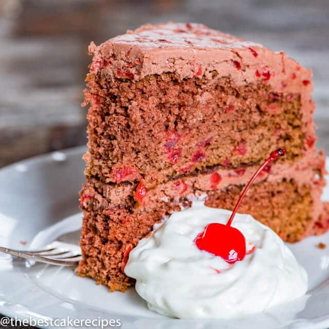 Chocolate Cherry Cake with Chocolate Cherry Frosting