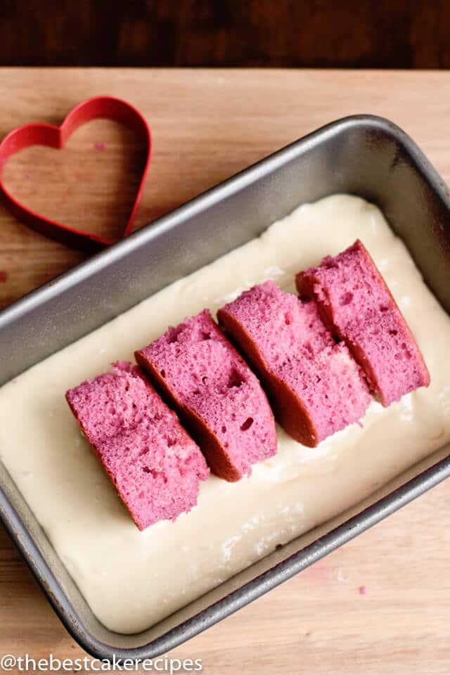 how to make a hidden heart loaf cake