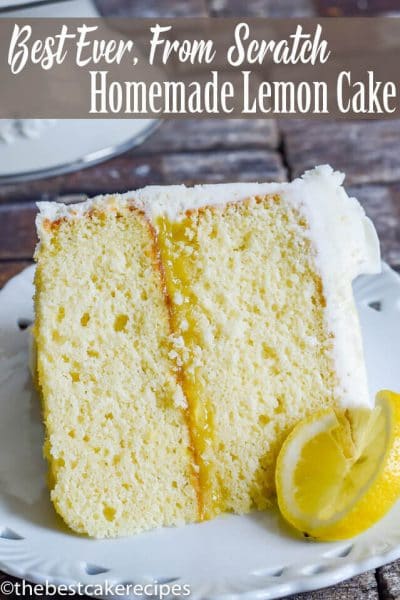 Lemon Cake From Scratch Recipe {With Lemon Curd Filling}