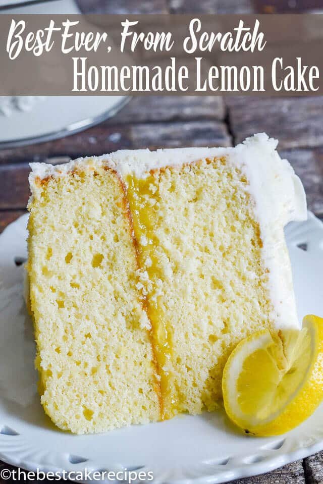 homemade lemon cake title image