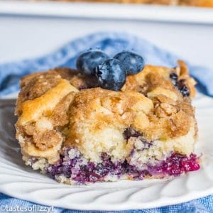 {Homemade Buttermilk Blueberry Cake}