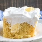 {Easy Pudding Cake with Pineapple Rings}