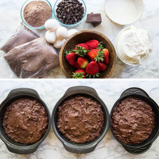 how to make chocolate cake collage