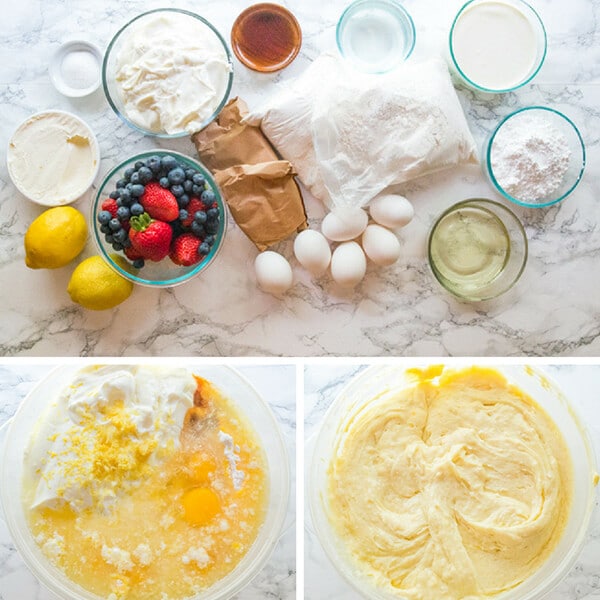 how to make a white cake collage