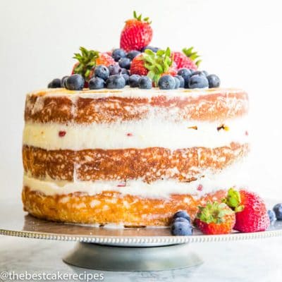 Berry Mascarpone Cake Recipe {With Mascarpone Frosting and Fruit}