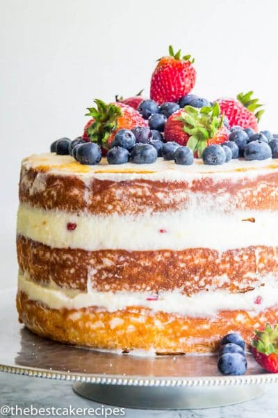 Berry Mascarpone Cake Recipe {With Mascarpone Frosting and Fruit}