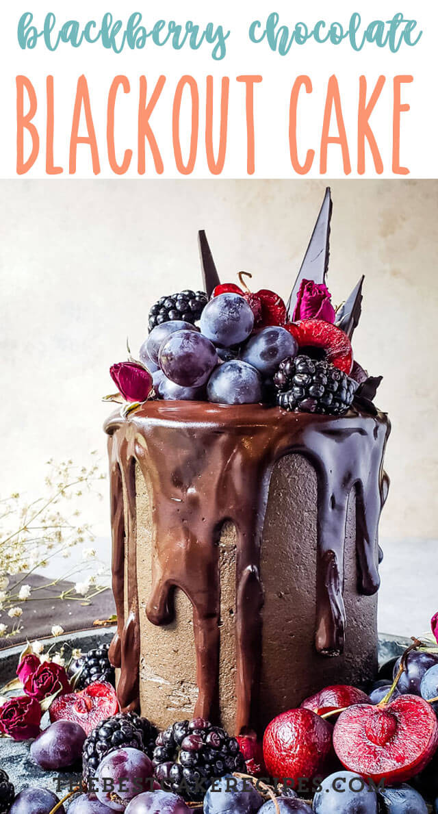 blackberry chocolate cake title image