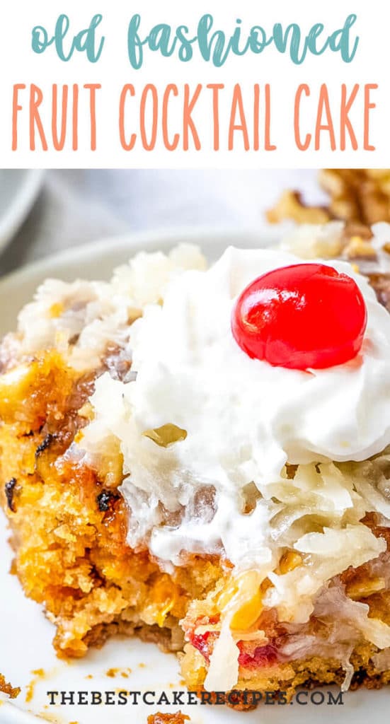 Fruit Cocktail Cake Recipe {Easy Potluck Dessert with Coconut Frosting}