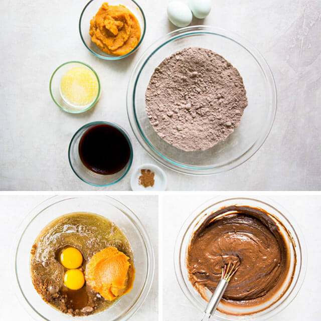 collage on how to make chocolate cake