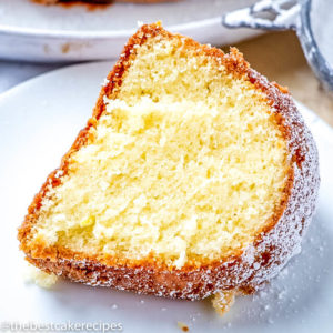 Moist, tender pound cake with the flavors of lemon, almond, cardamom and vanilla. This German Butter Pound Cake is easy to make. Sprinkle with sugar or serve with fresh fruit or ice cream.