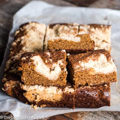 Gingerbread Snack Cake {Easy 8x8 Cake Recipe for Christmas}