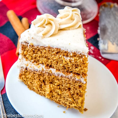 Molasses Spice Cake Recipe with Spiced Buttercream Frosting