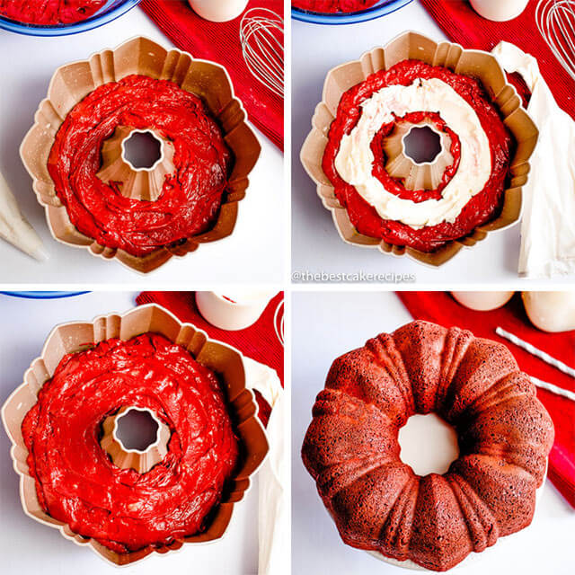 how to fill a bundt cake with cream cheese