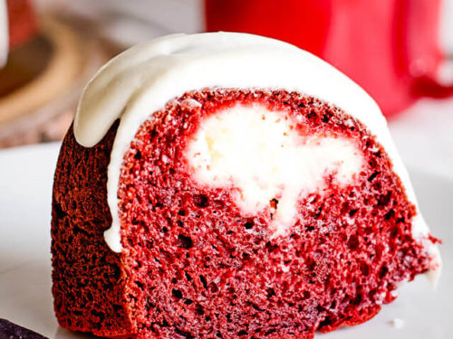 Red Velvet Cream Cheese Bundt Cake Recipe Cake Mix Recipe