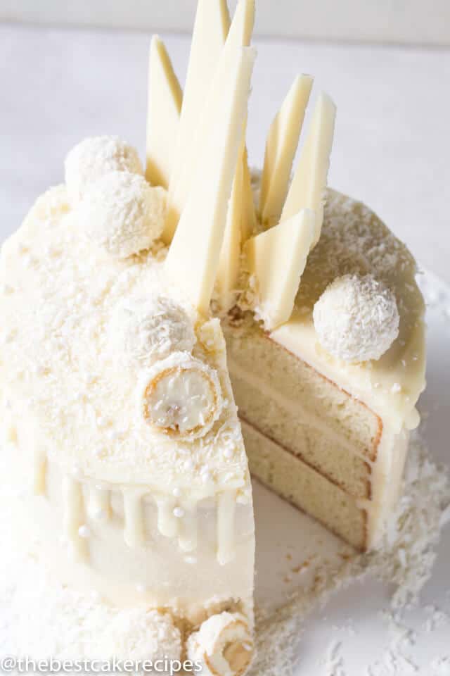 three layer peppermint white cake