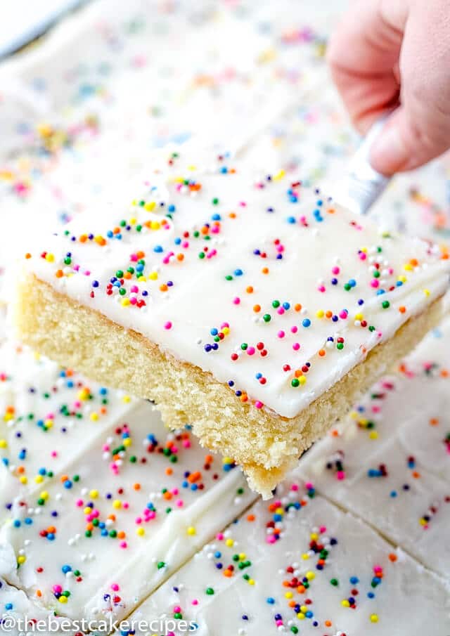 White Texas Sheet Cake