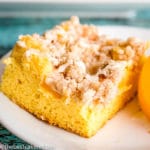 square image of Peach Crumb Cake