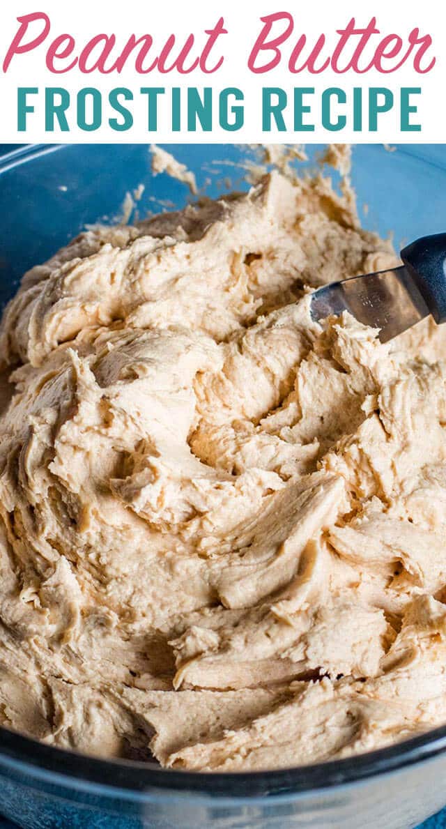 creamy peanut butter frosting title image