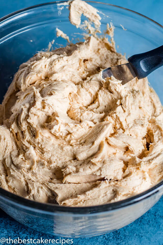 Peanut Butter Frosting in a bowl