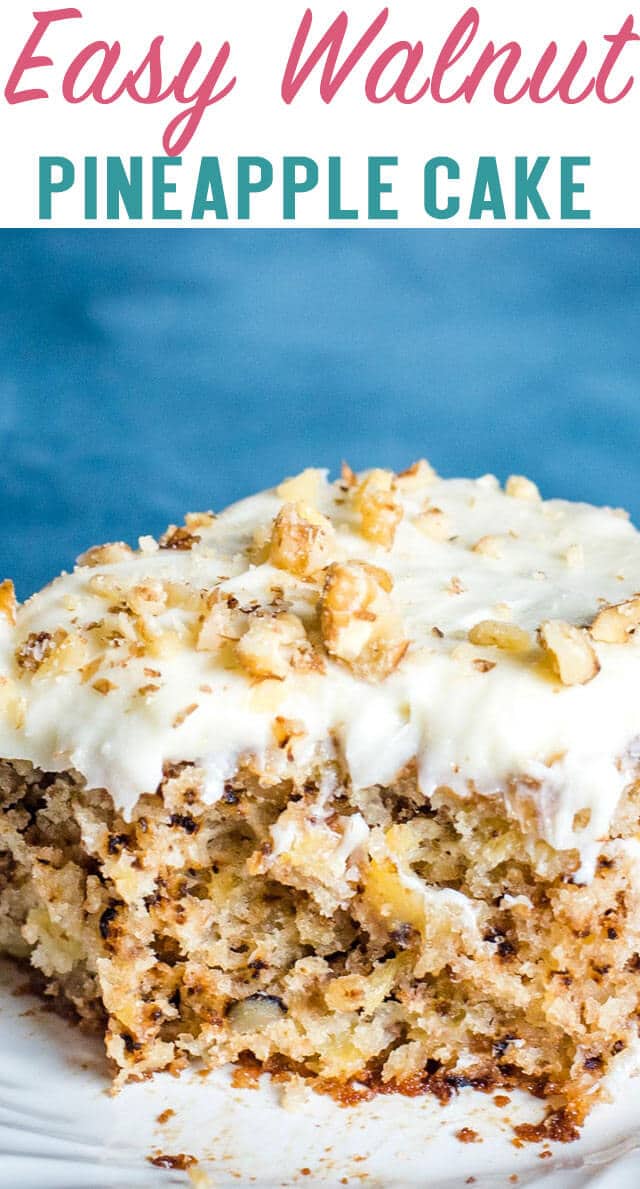 Walnut Pineapple Cake Recipe {Old Fashioned Bicentennial Cake Recipe}