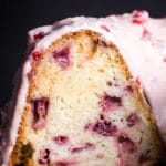Inside a Fresh Strawberry Bundt Cake