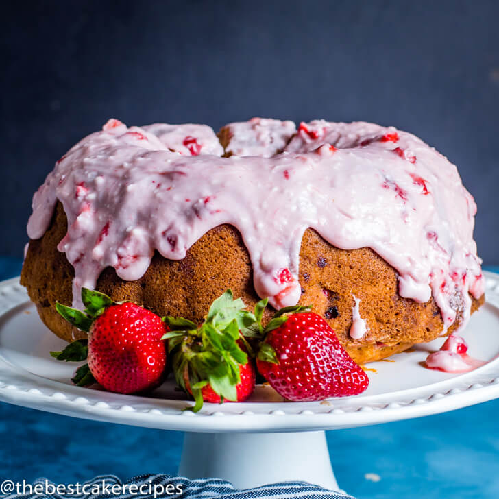 Fresh Strawberry Bundt Cake square image
