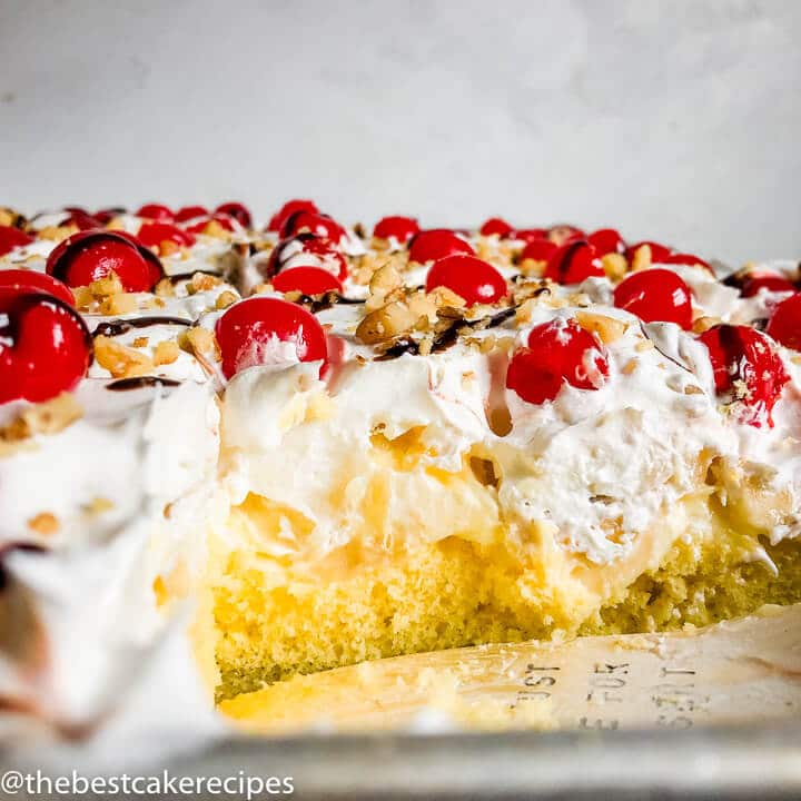 Recipes for banana split cake