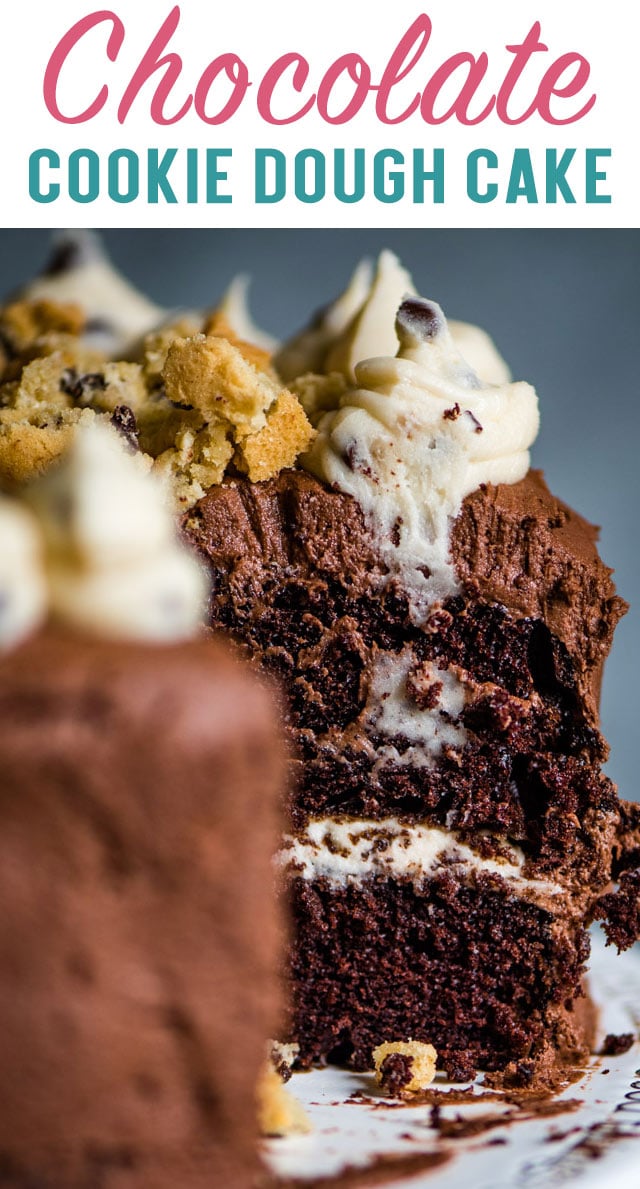 chocolate chip cookie dough cake title image