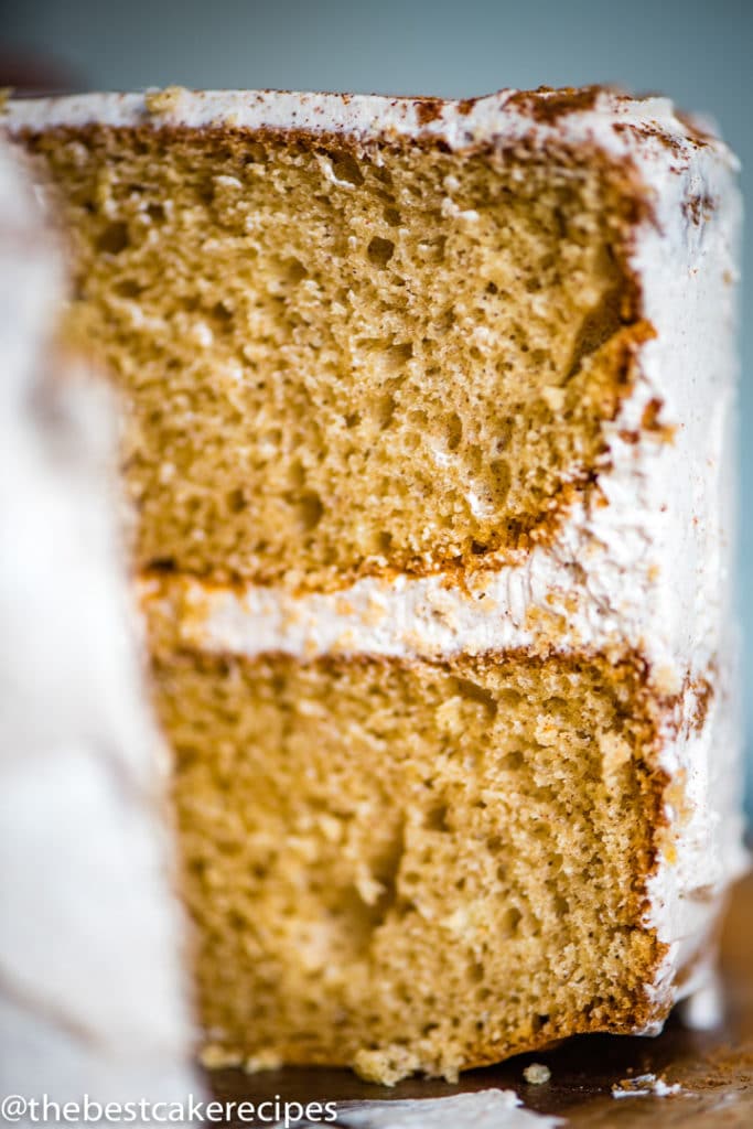 Cinnamon Layer Cake Recipe close up
