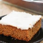 Easy Apple Butter Cake on a plate
