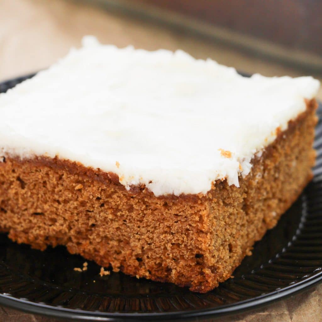 Easy Apple Butter Cake with cream cheese frosting