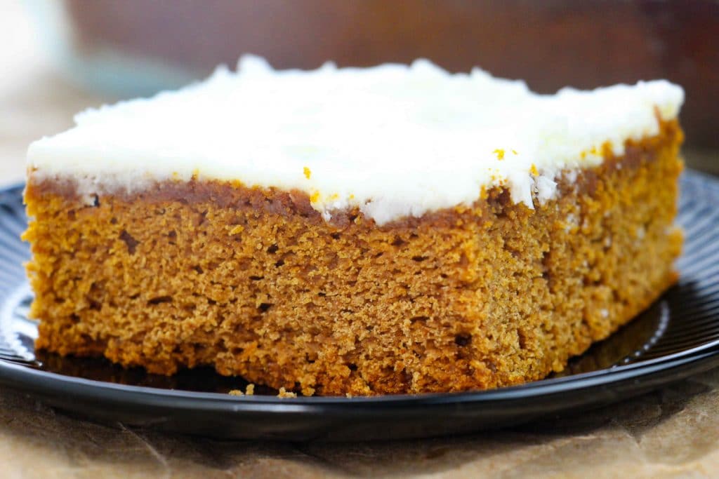 slice of Easy Apple Butter Cake on a plate
