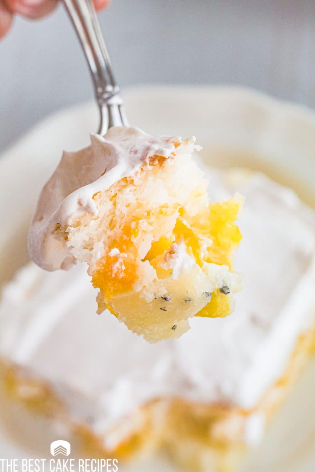 Pineapple Orange Angel Food Cake Recipe {Easy 4 Ingredient Cake}