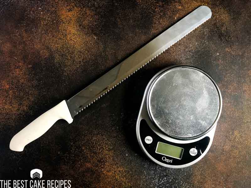 scale and knife