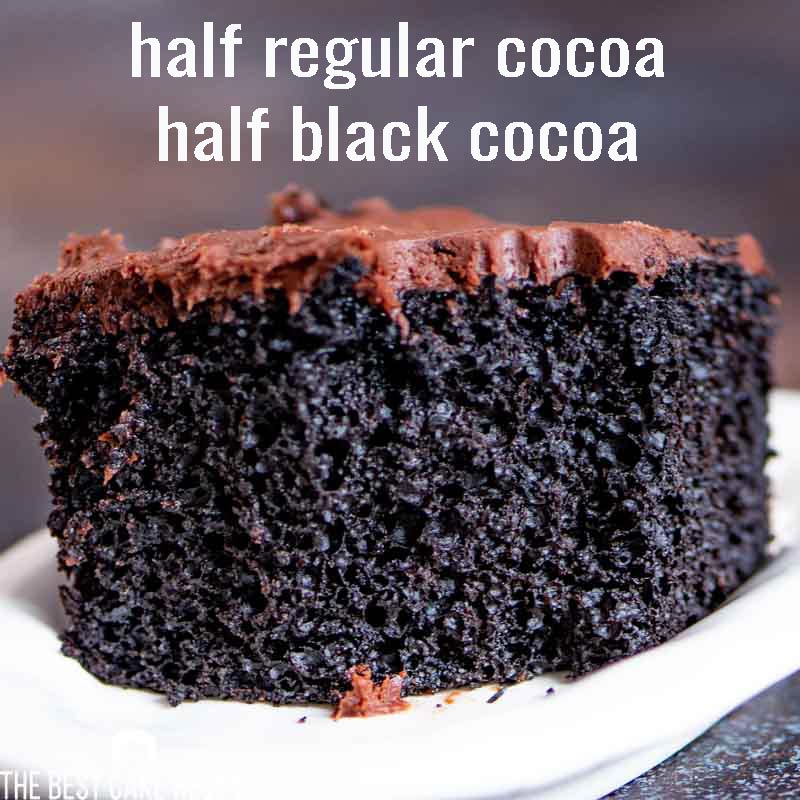 cake with half cocoa powder