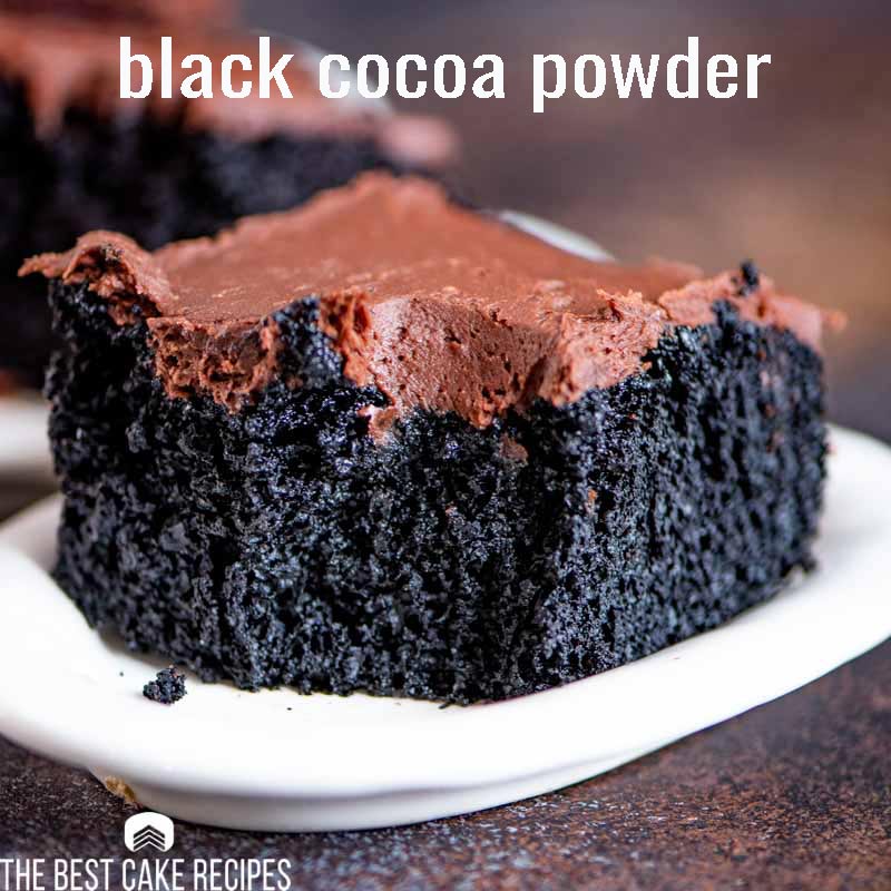 cake with Black Cocoa Powder