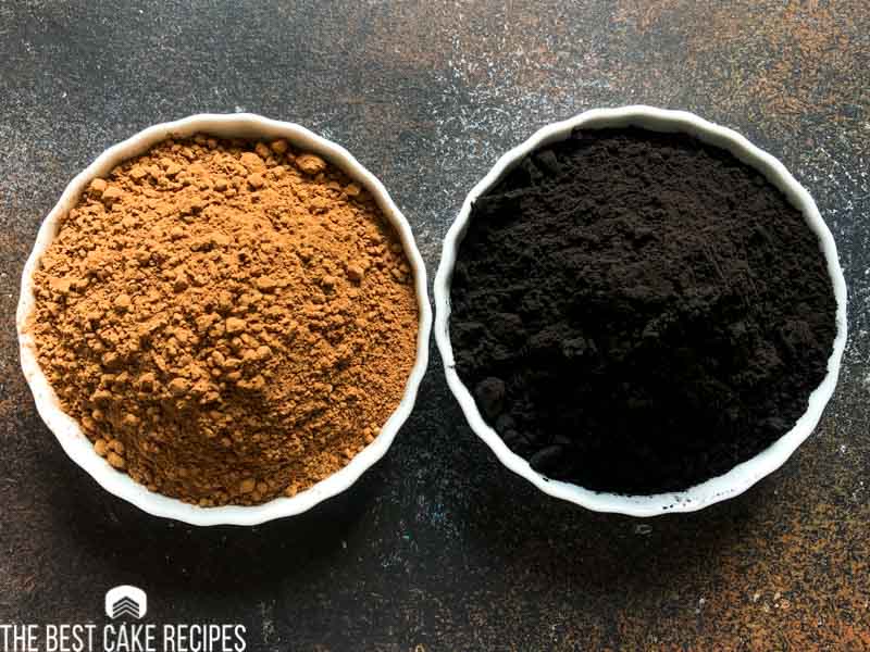 regular vs black cocoa powder