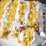 4 Layer Walnut Cake with whipped cream
