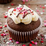 Frosted Double Chocolate Valentine's Day Cupcakes
